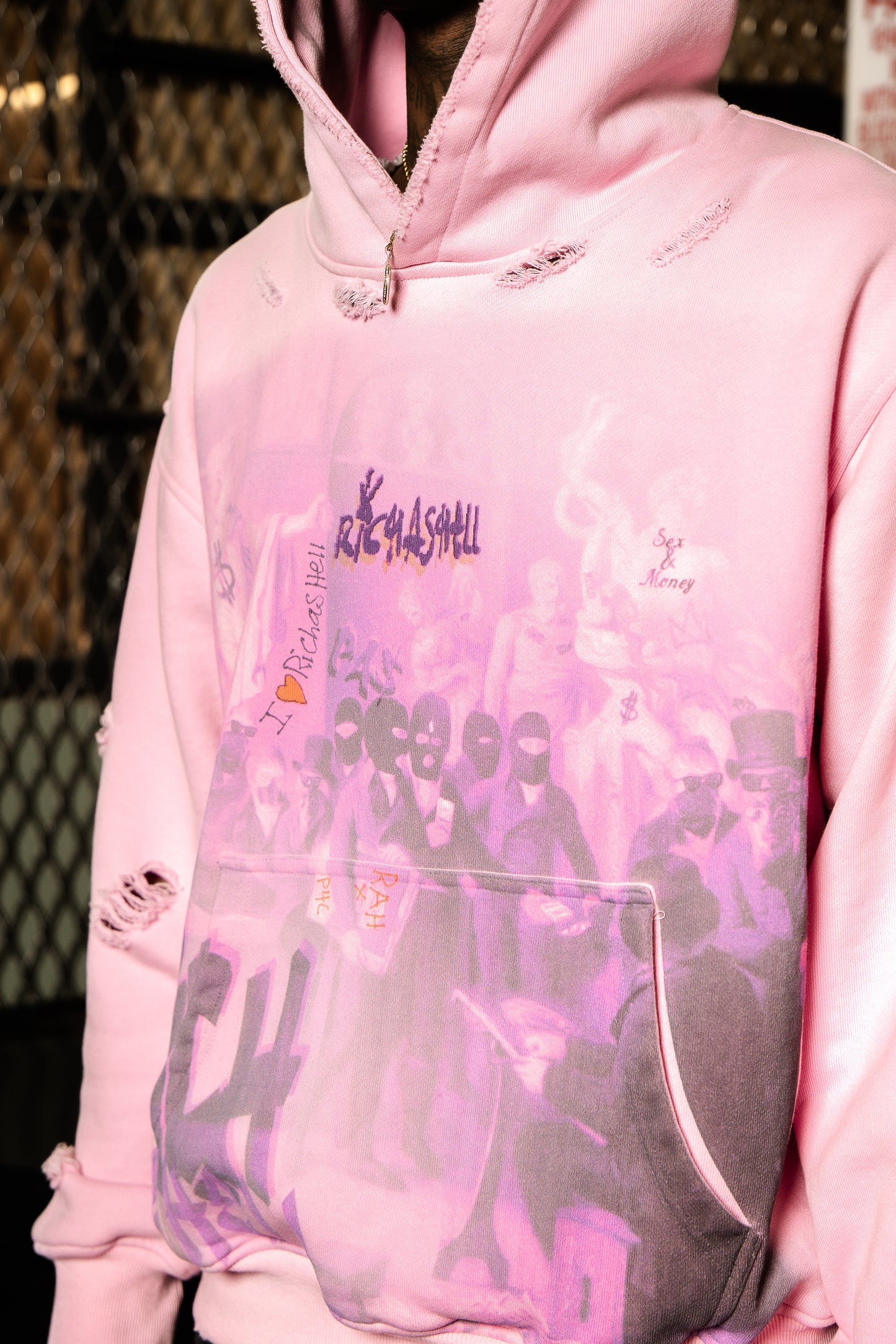 “Robbery” Hoodie (Pink)