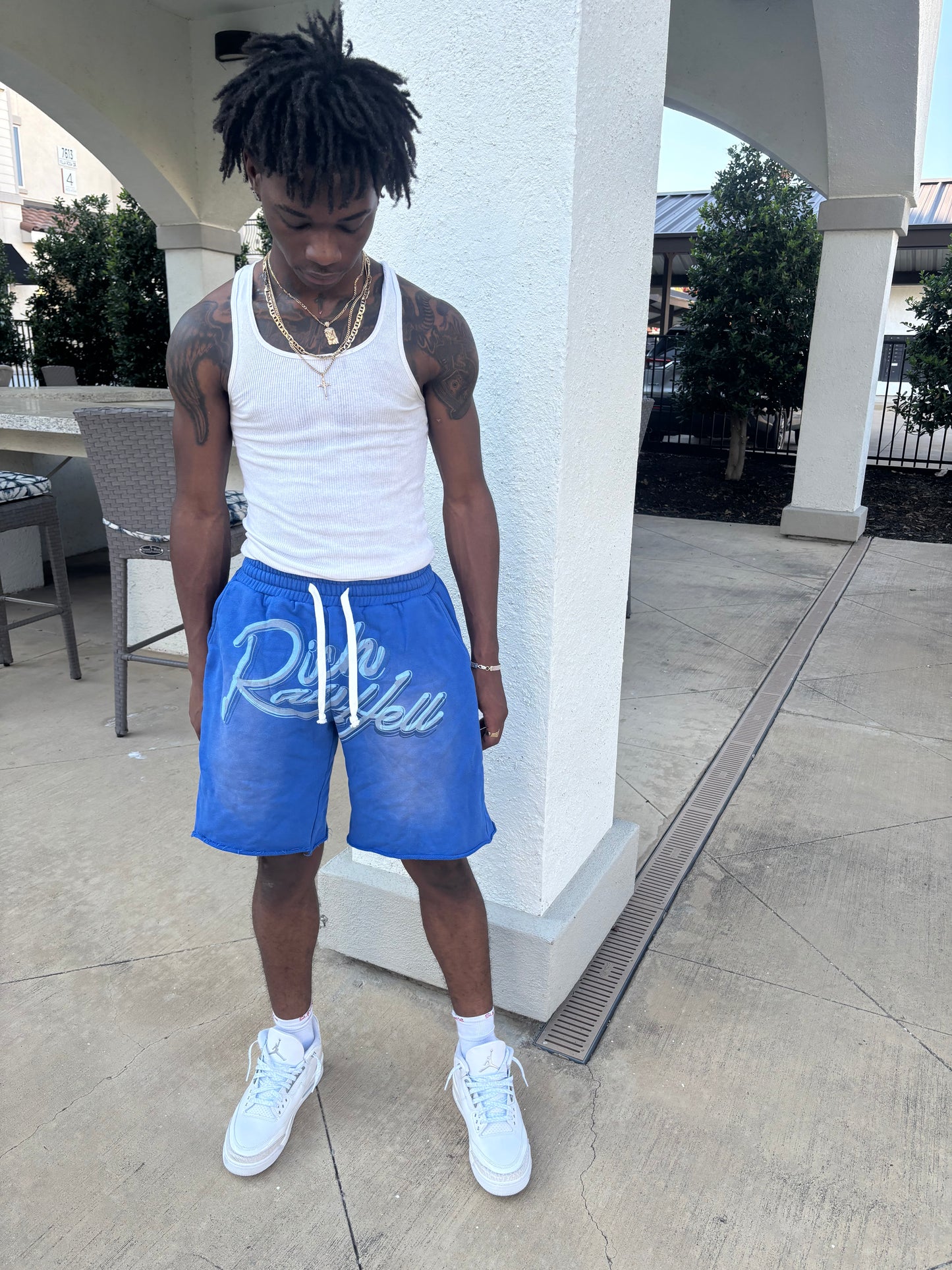 Blue “Richashell” Shorts