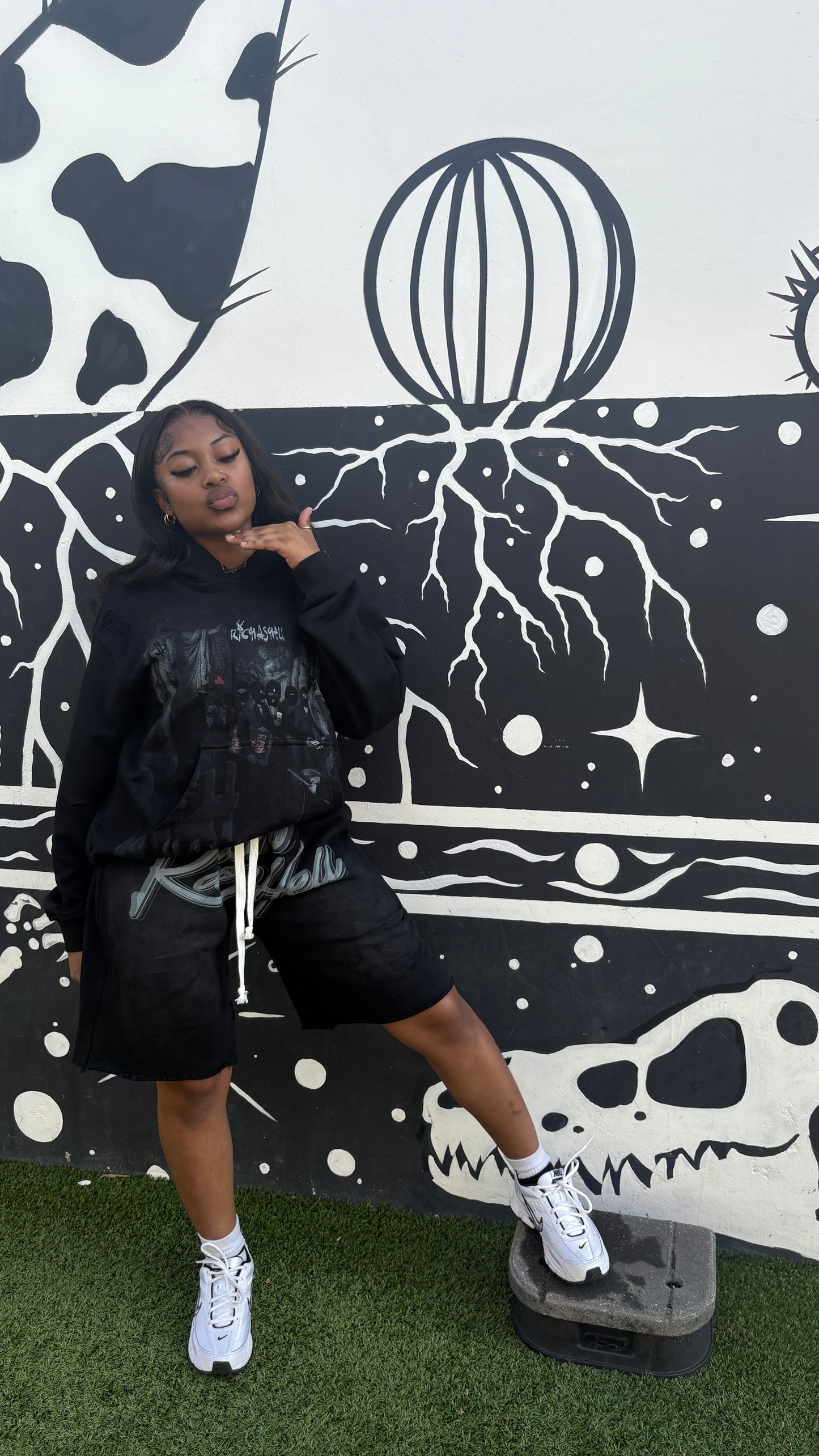 Black “Richashell” Shorts