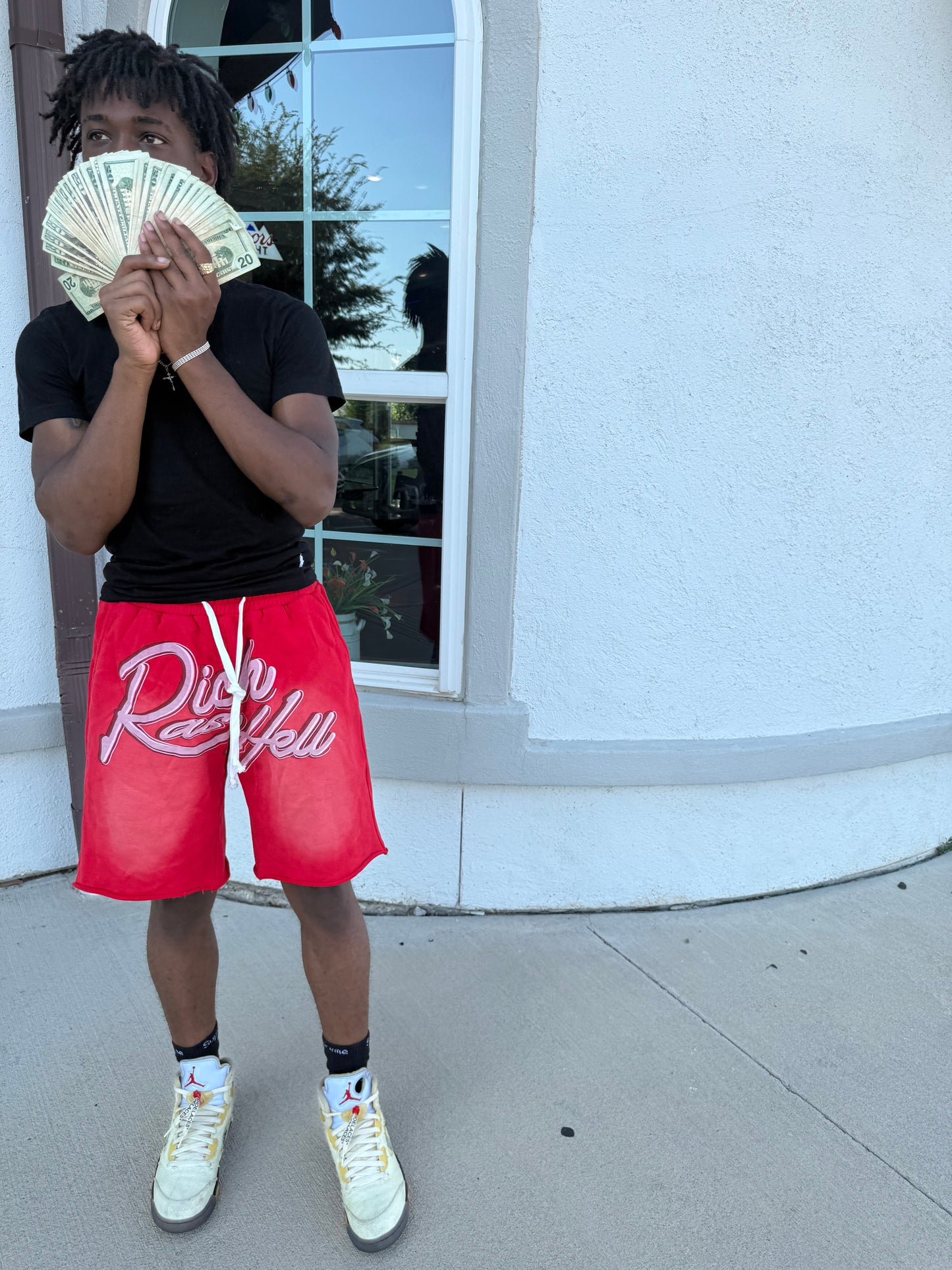 Red “Richashell” Shorts