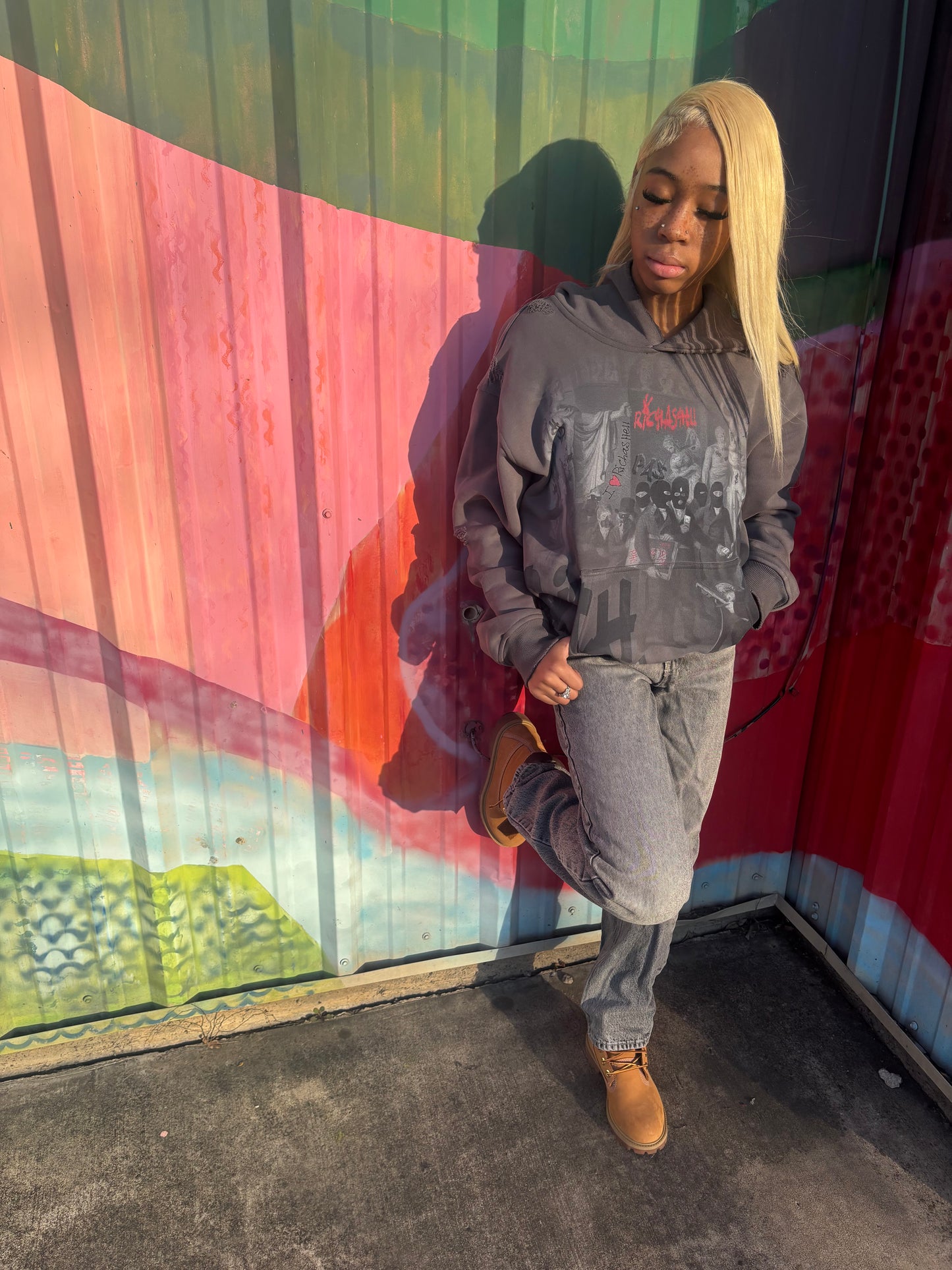 “Robbery” Hoodie (Grey)