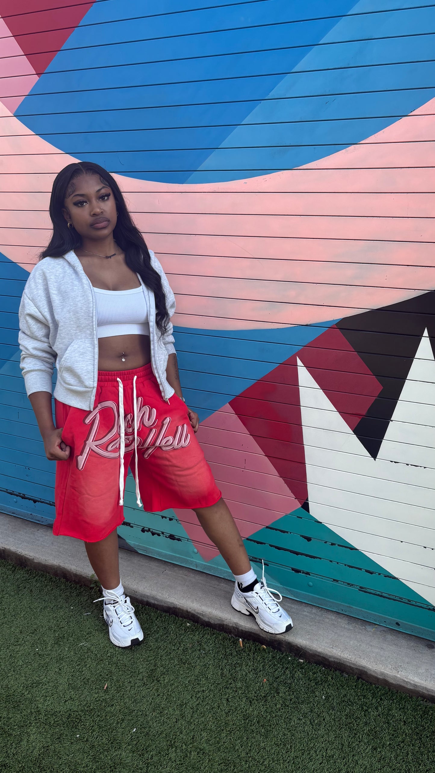 Red “Richashell” Shorts