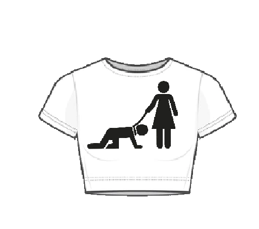 “DOG WALKING” Crop Top