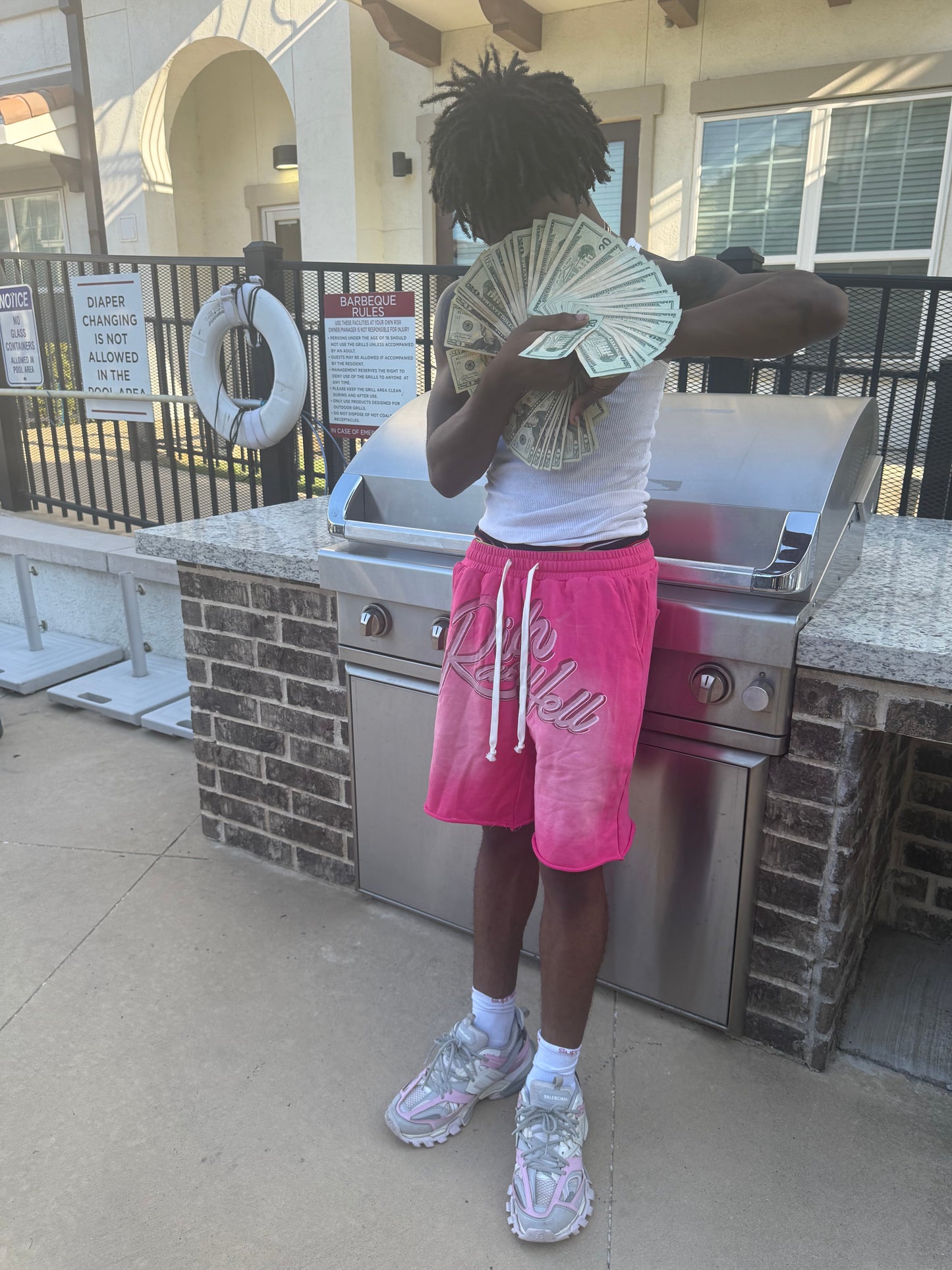 Pink “Richashell” Shorts