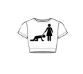 “DOG WALKING” Crop Top