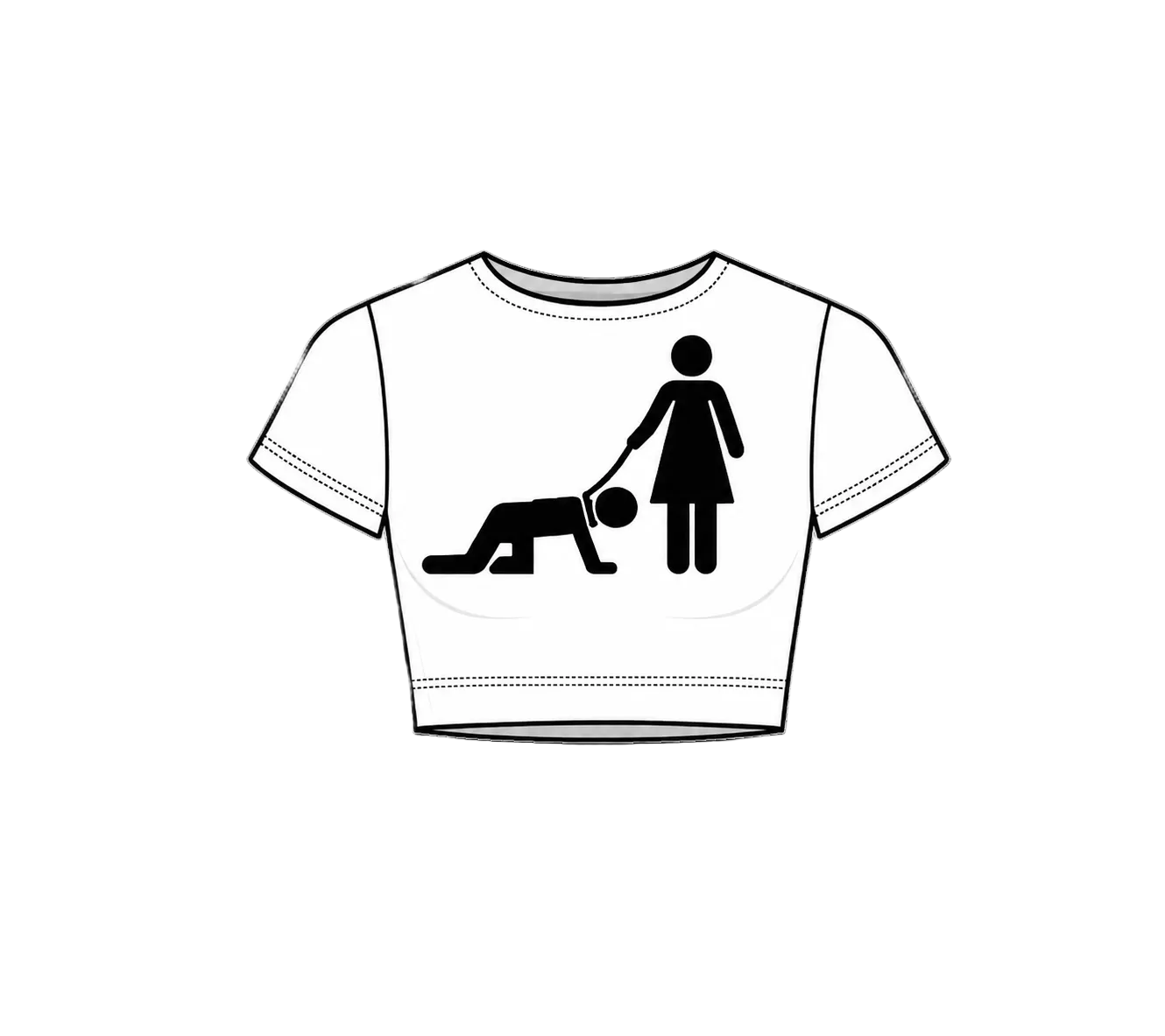 “DOG WALKING” Crop Top
