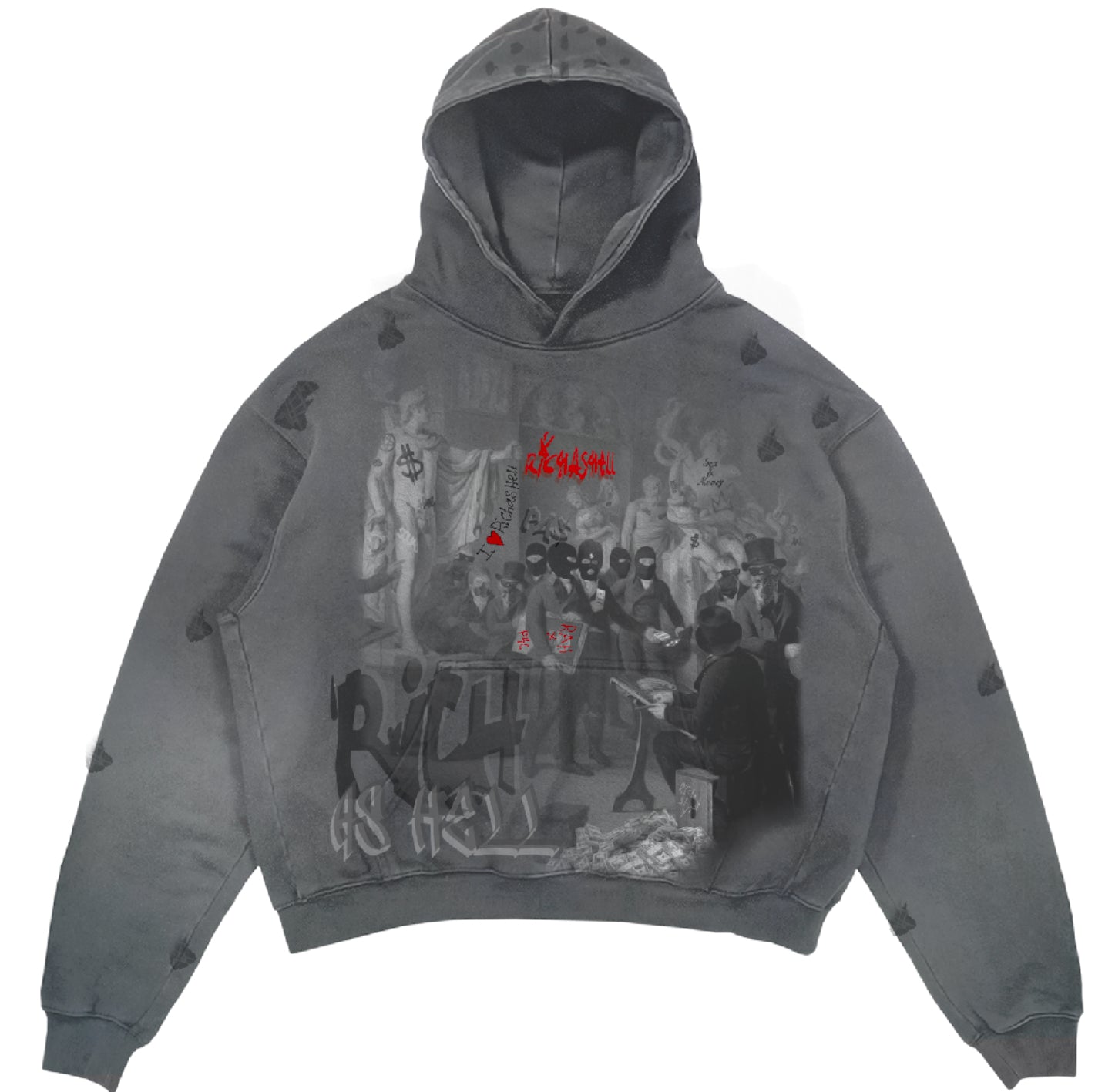 “Robbery” Hoodie (Grey)