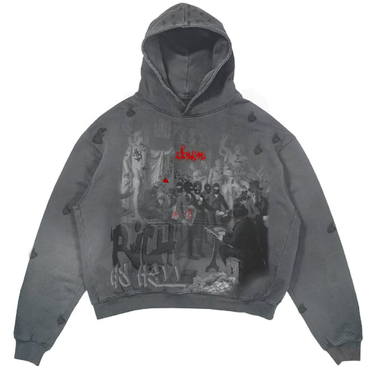 “Robbery” Hoodie (Grey)