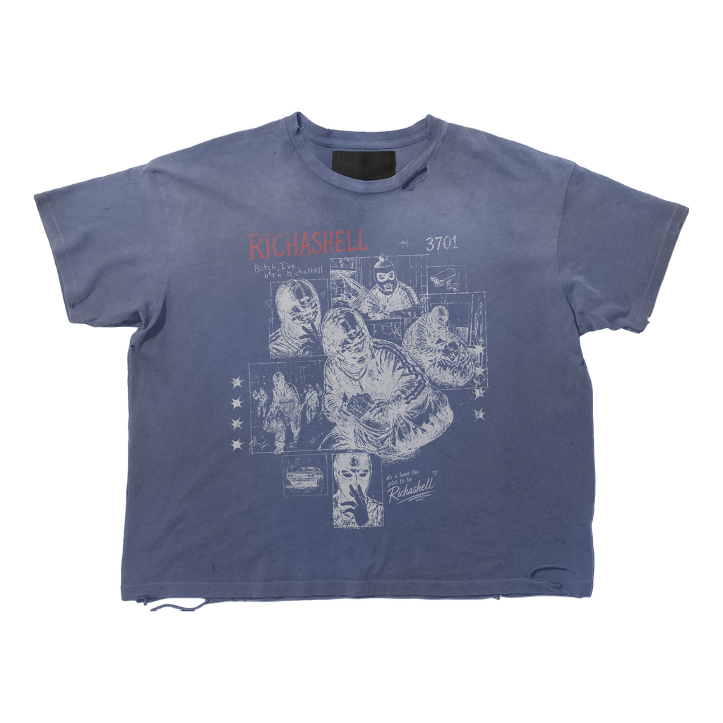 “Robbery Snapshot” Vintage Navy Blue Tee