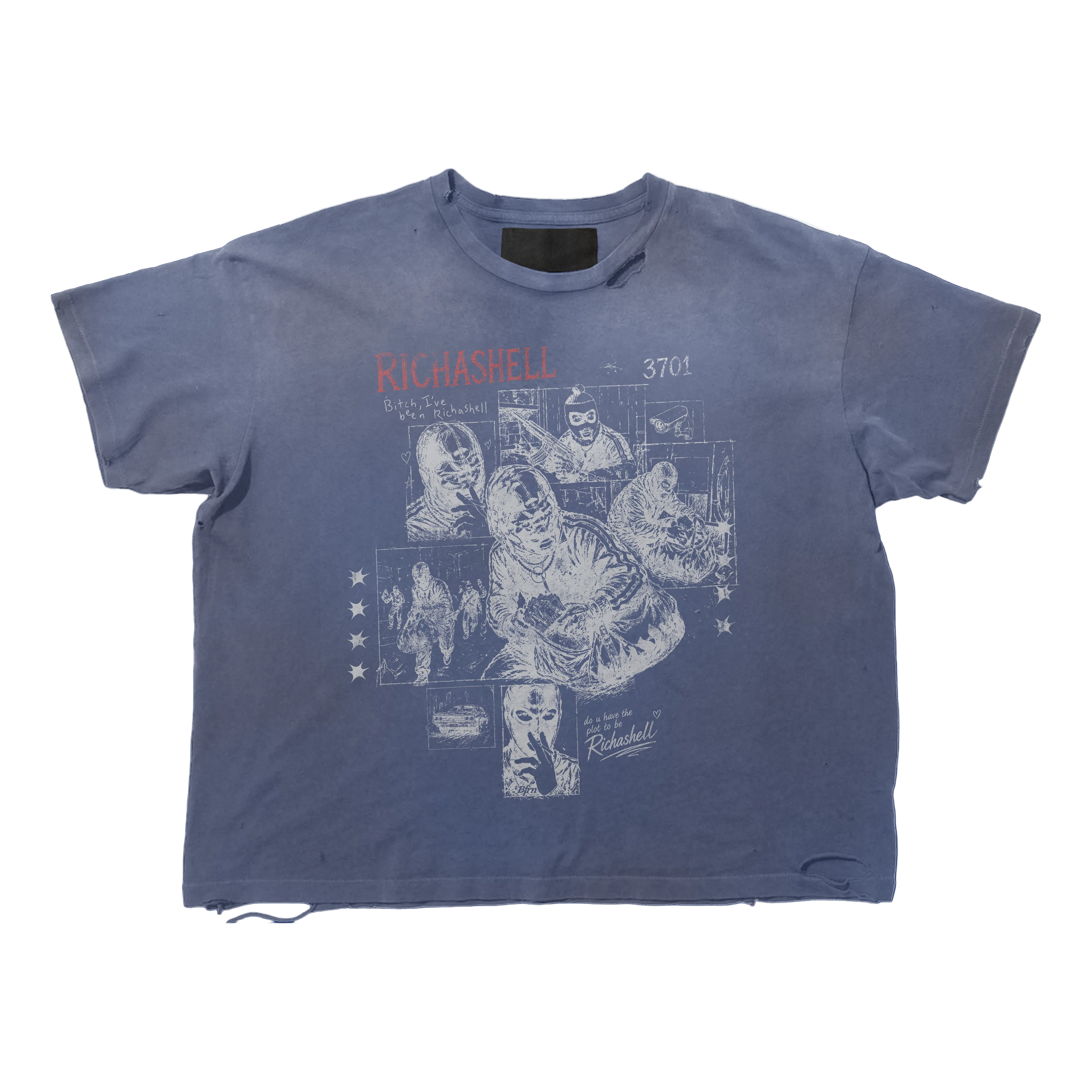 “Robbery Snapshot” Vintage Navy Blue Tee